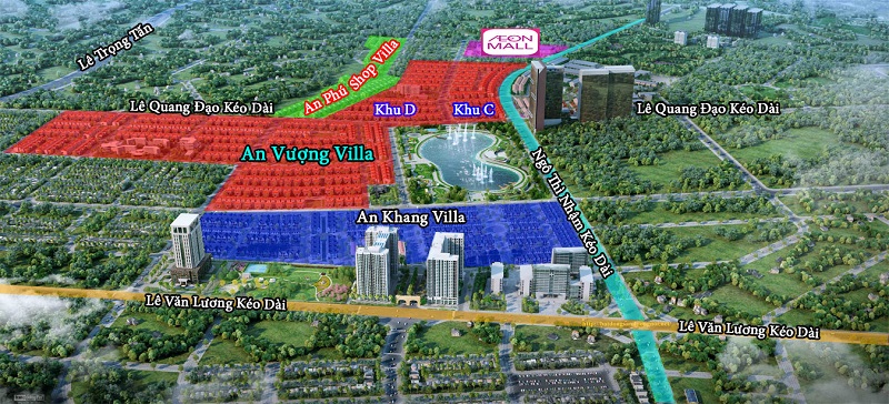 Mặt Bằng Tổng Thể Dự Án Khu Đô Thị Dương Nội