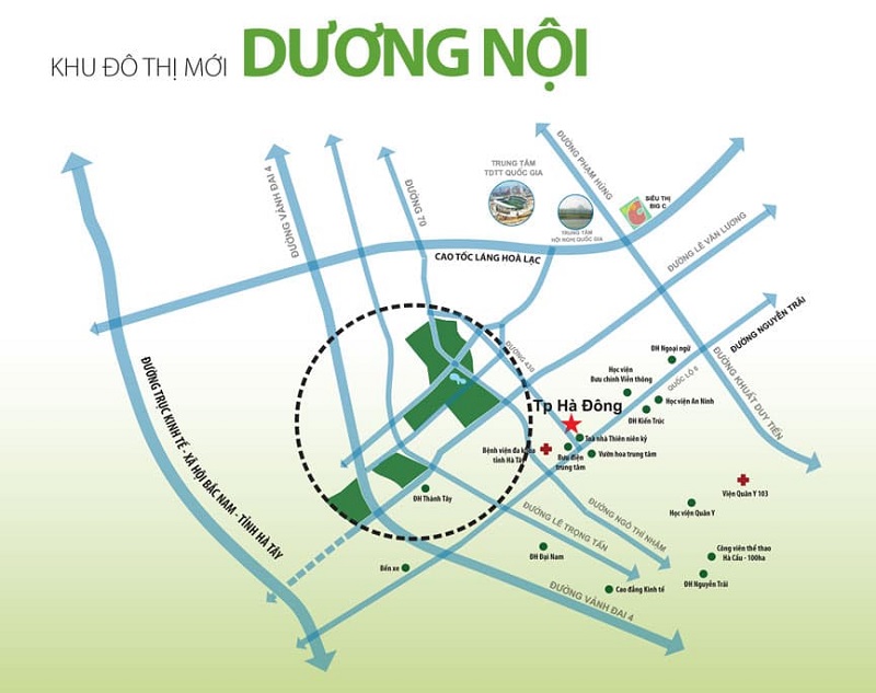 Vị Trí Của Dự Án Khu Đô Thị Dương Nội