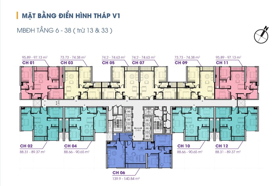 Mặt Bằng Thiết Kế Căn Hộ Chung Cư The Terra An Hưng